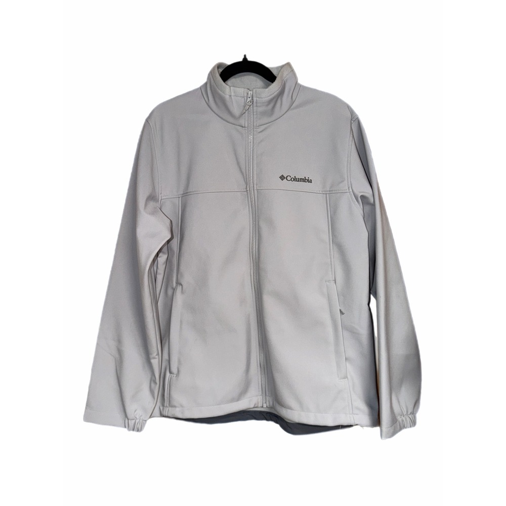 Columbia Mens Kruser Ridge Softshell Jacket Light Gray Full Zip Size Large
